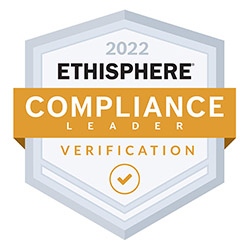 ethisphere 2022 compliance leader badge